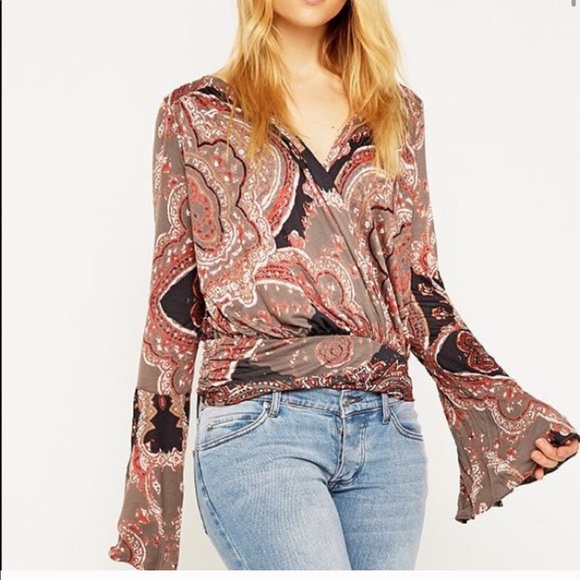 Free People Tops - Free People Fiona wrap top.